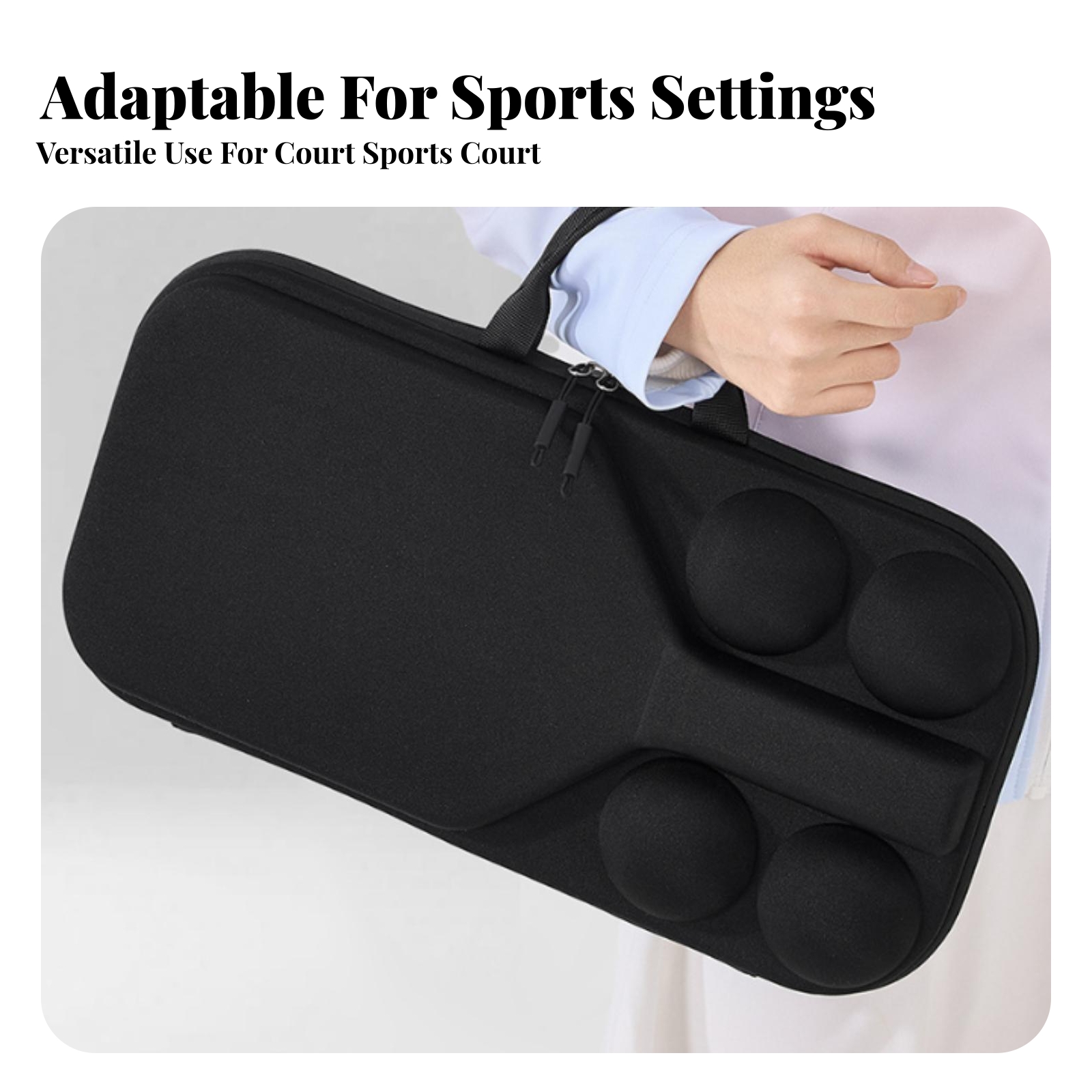 Pickleball Paddle - Pickleball Paddle Case Molded Compartments Pickleball