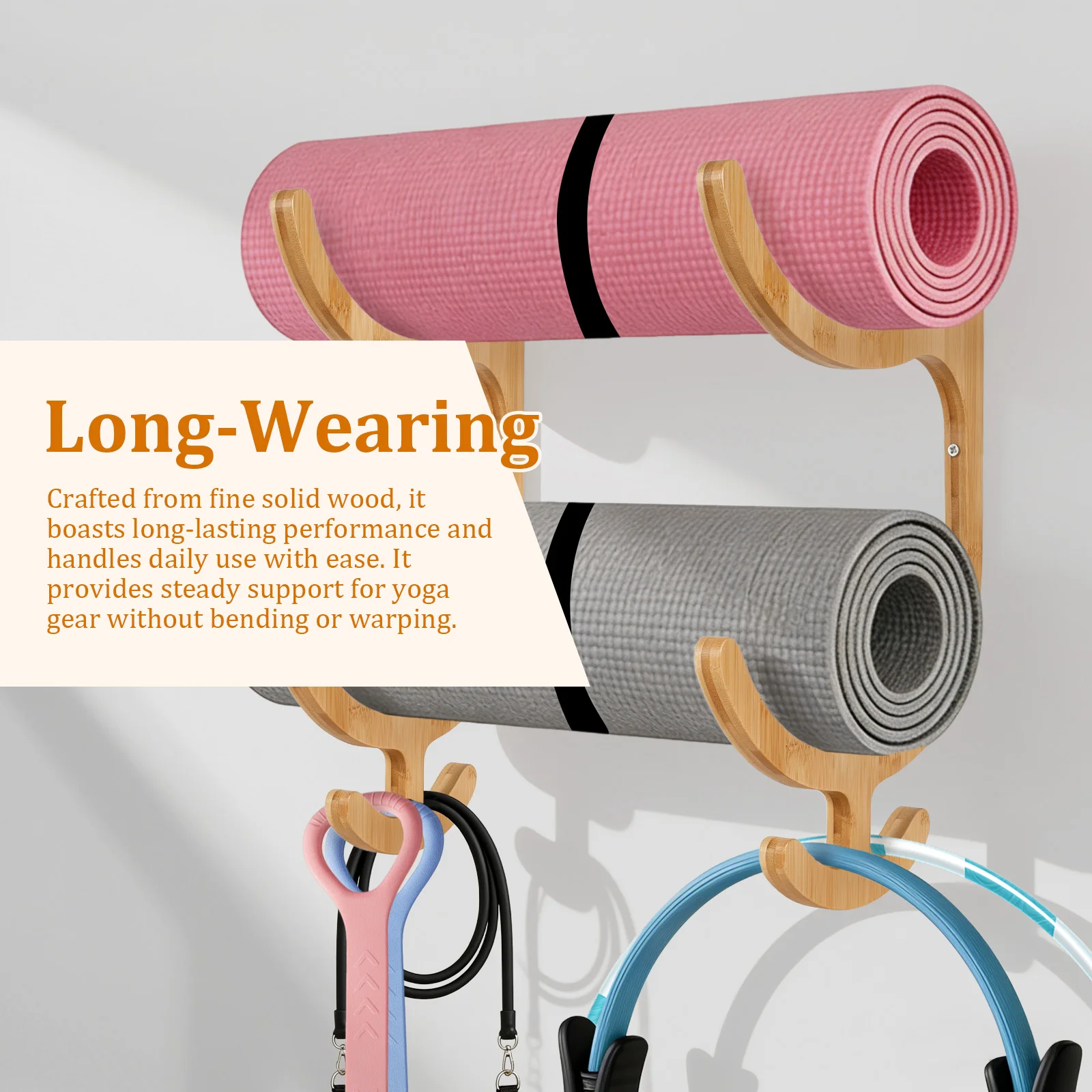 2Pcs Yoga Mat Storage Rack Wal - đánh giá và giá Sports Equipment Nearby