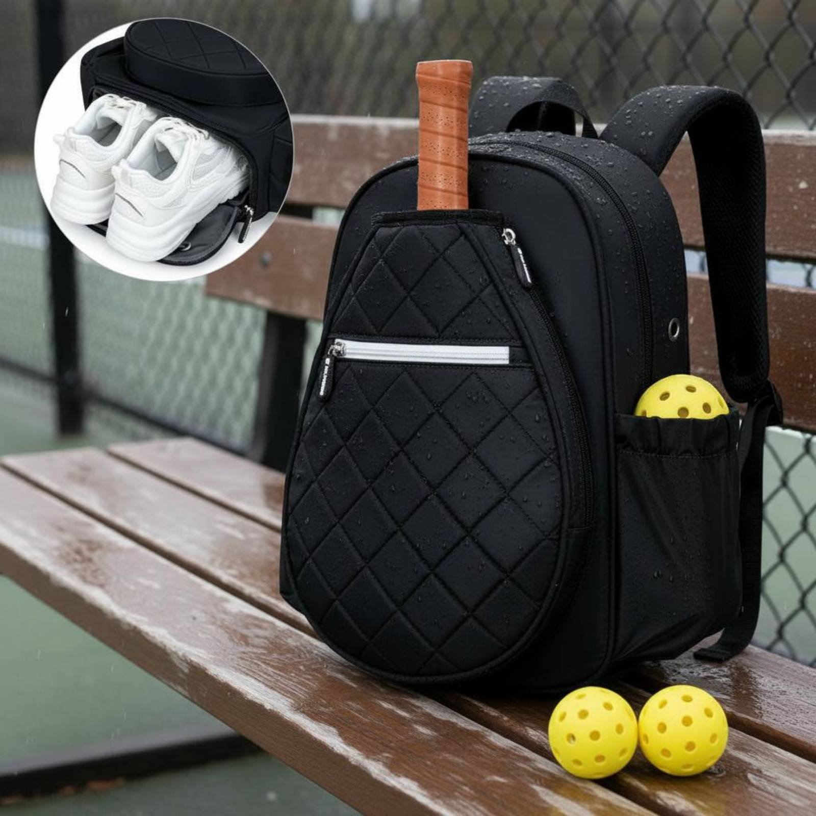 Quilted Pickleball Backpack Li - đánh giá và giá Pickleball Paddle