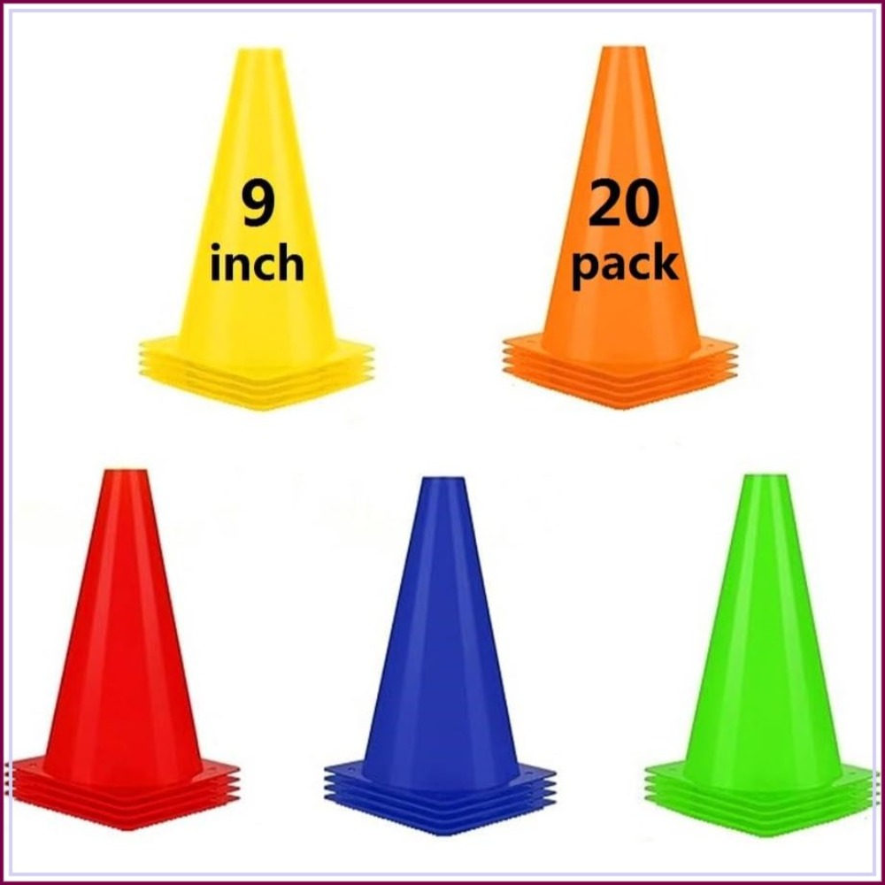 9 Inch Soccer Cones (20 Pack), - đánh giá và giá Football Training Cone